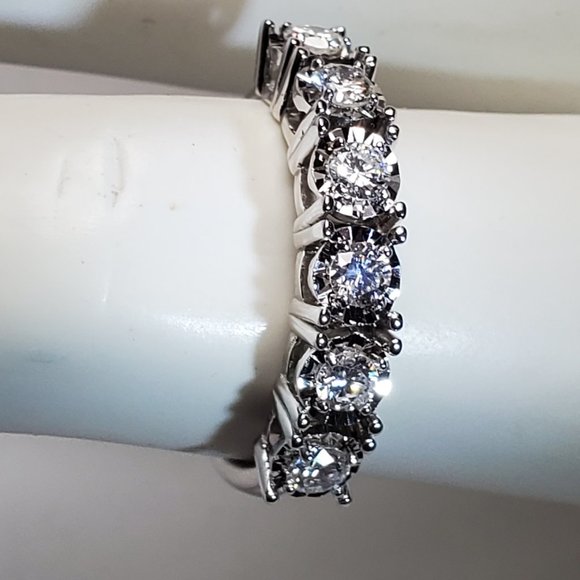 New beautiful diamond 14K white gold ring - Picture 4 of 15